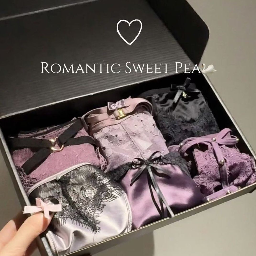 Purple Phantom (customized) Gift Box Cheeky Panty In Lace（01）
