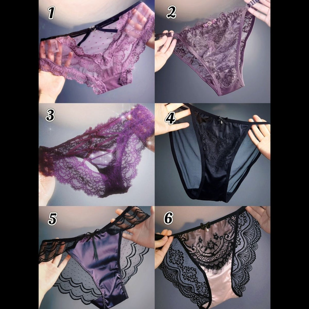 Purple Phantom (customized) Gift Box Cheeky Panty In Lace（06）