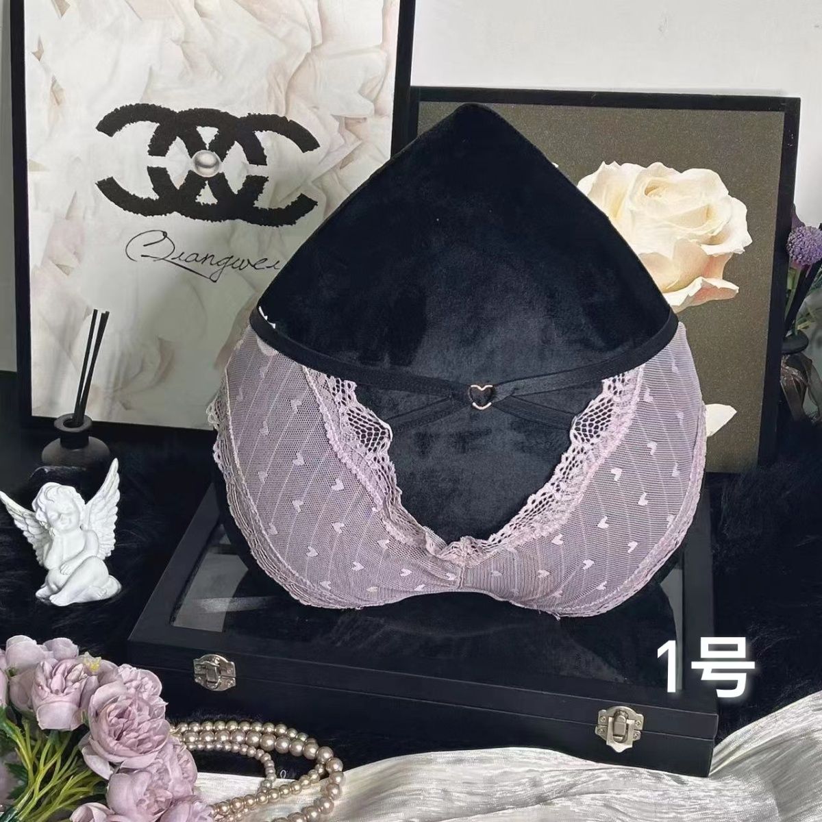 Purple Phantom (customized) Gift Box Cheeky Panty In Lace（03）