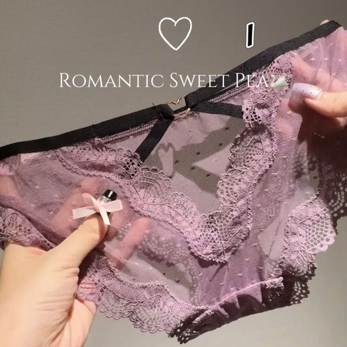 Purple Phantom (customized) Gift Box Cheeky Panty In Lace（01）