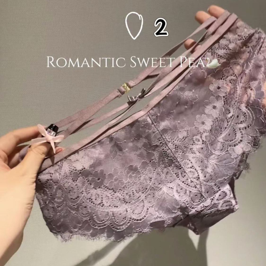 Purple Phantom (customized) Gift Box Cheeky Panty In Lace（01）