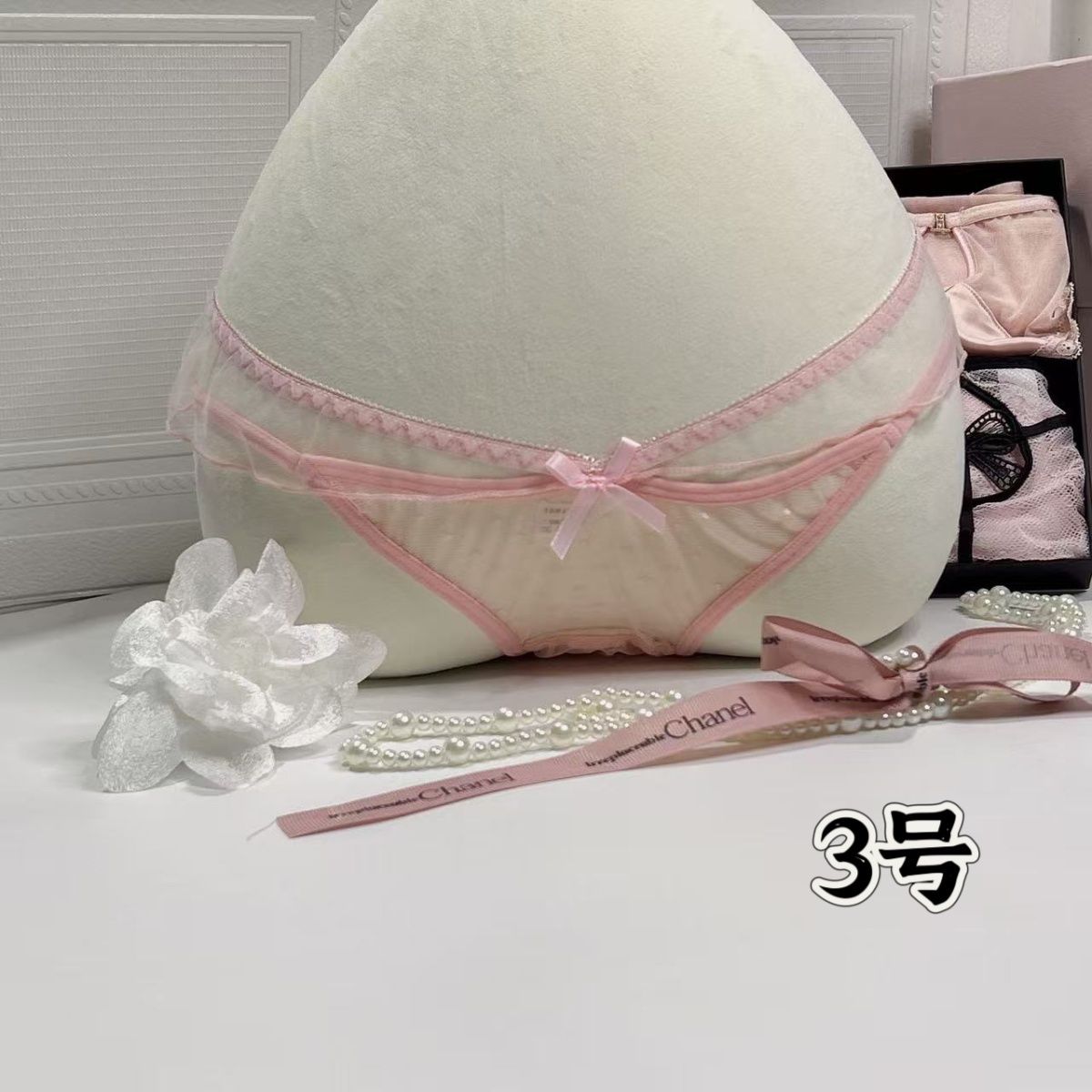Pink Phantom (customized) Gift Box Cheeky Panty In Lace（05）