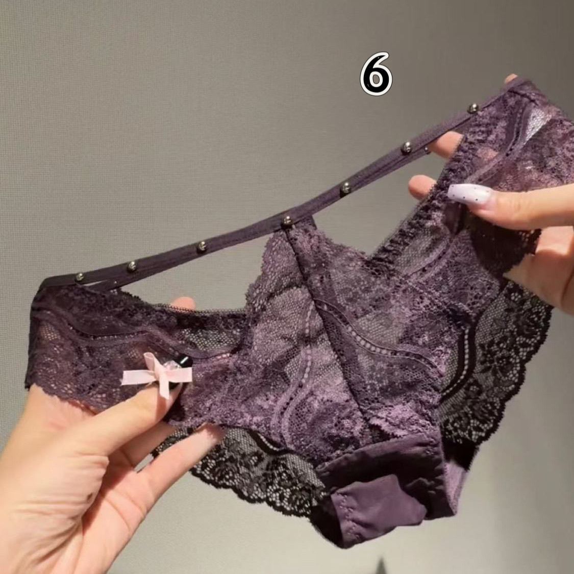 Purple Phantom (customized) Gift Box Cheeky Panty In Lace（01）