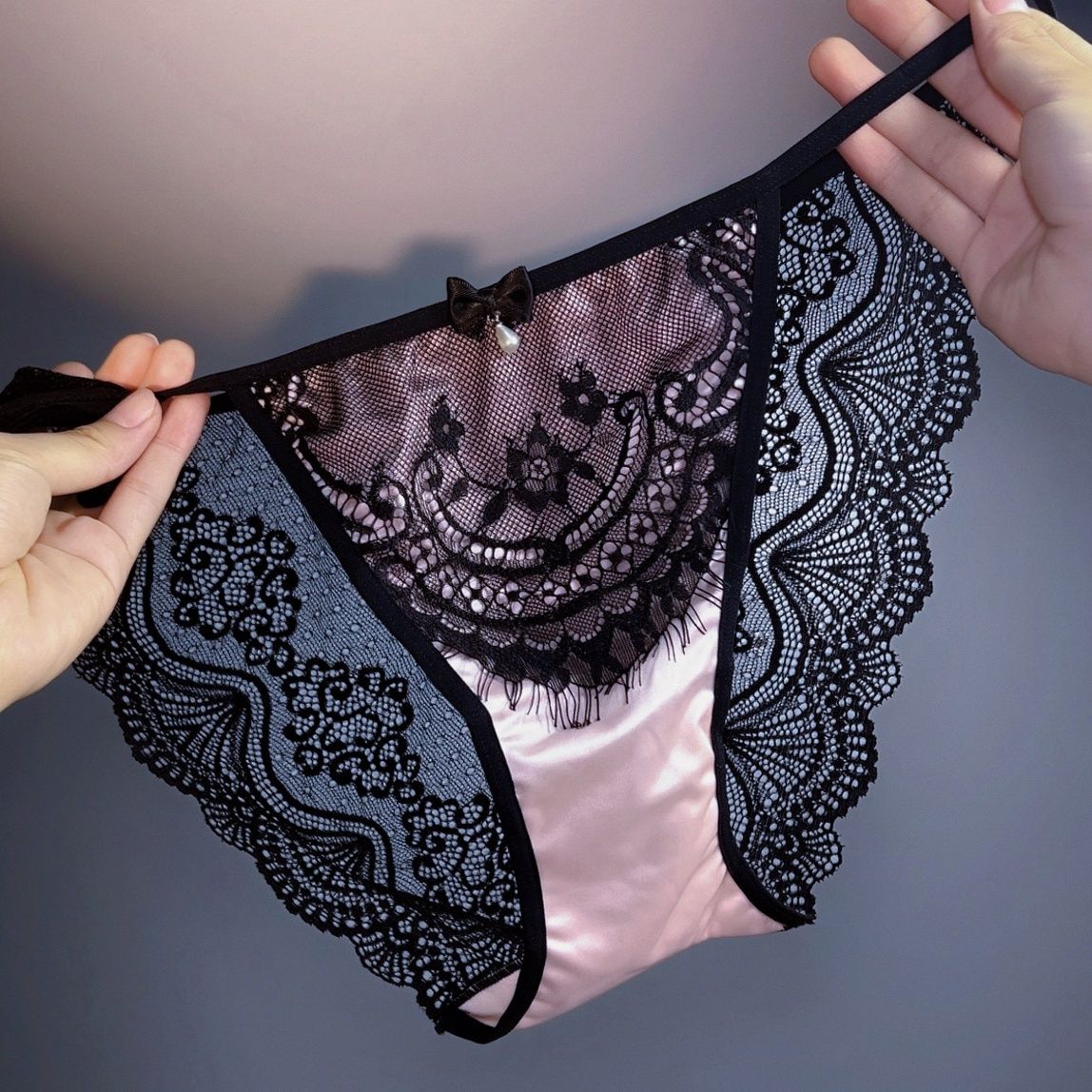 Purple Phantom (customized) Gift Box Cheeky Panty In Lace（06）