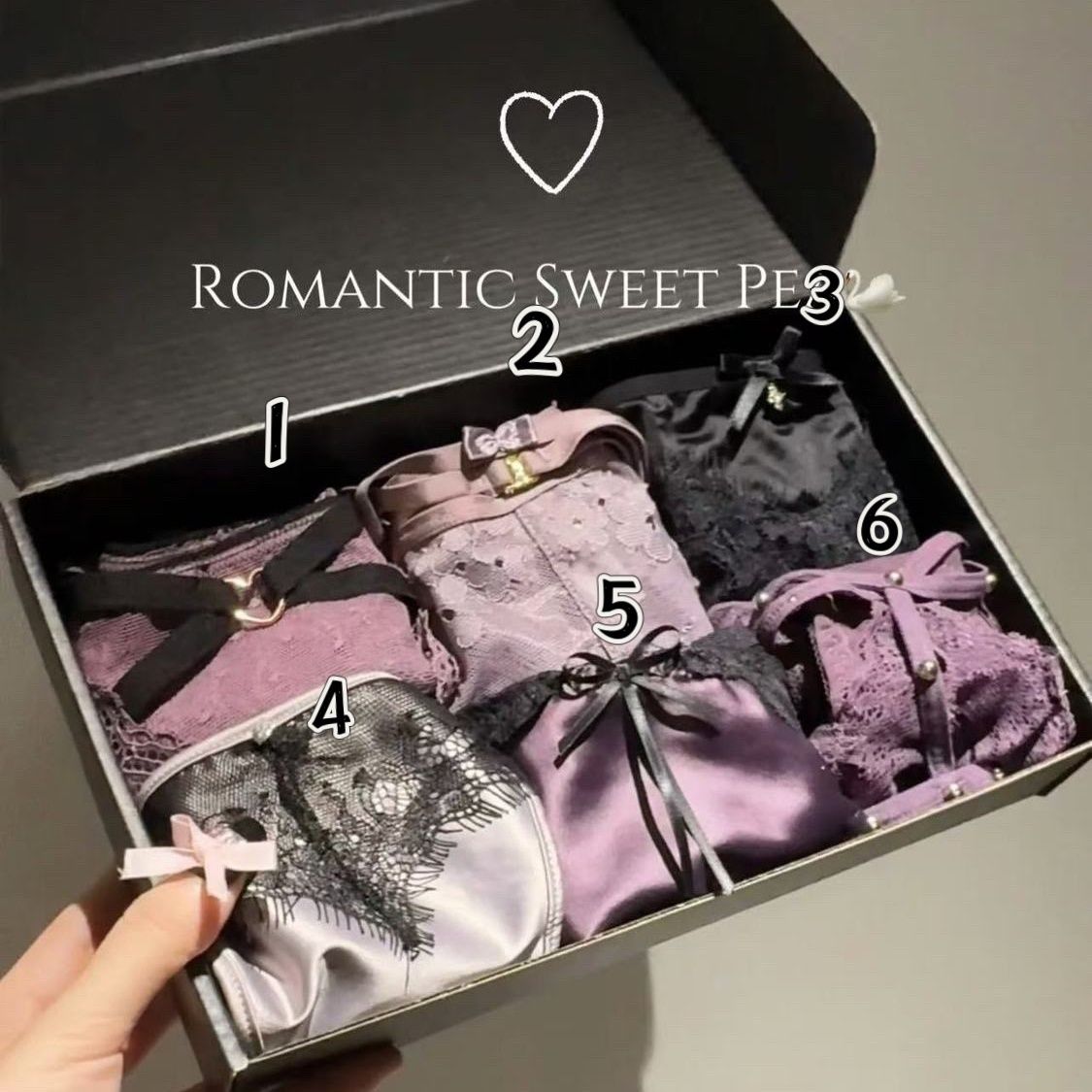 Purple Phantom (customized) Gift Box Cheeky Panty In Lace（01）